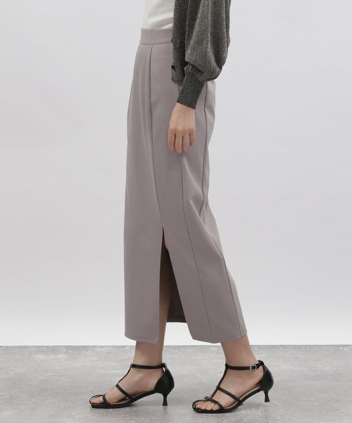 45R リネンロータスプリントのラップスカート インディゴ 3 巻き