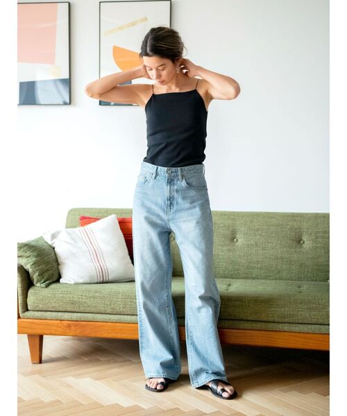 Ungrid（アングリッド）の「パット付きスクエアキャミソール（キャミソール・レディース・アイボリー/ブラック/ブラウン・FREE）」の5枚目の写真