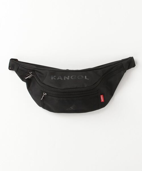 KANGOL（カンゴール）の「【KANGOL】ウエストバッグ KGSA-BG00070（ボディバッグ/ウエストポーチ・メンズ・ブラック/ブラック系その他2/グレー・FREE）」の3枚目の写真