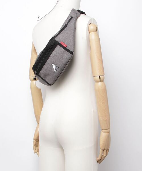 KANGOL（カンゴール）の「【KANGOL】ウエストバッグ KGSA-BG00070（ボディバッグ/ウエストポーチ・メンズ・ブラック/ブラック系その他2/グレー・FREE）」の7枚目の写真