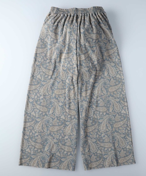 HONEYSUCKLE ROSE（ハニーサックルローズ）の「【接触冷感】【HONEYSUCKLE ROSE】サラサラ柄プリーツパンツ（その他パンツ・レディース・ブラック×ホワイト/ホワイト×カーキブラウン/チャコールグレー×ブラック/ベージュ・M-L）」の14枚目の写真