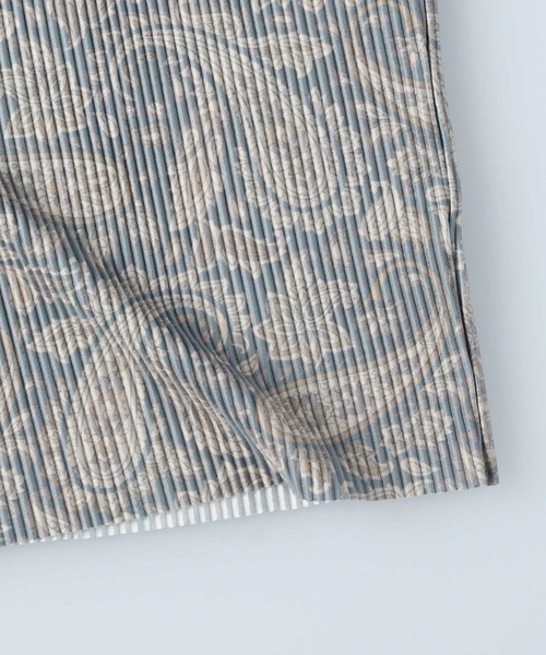 HONEYSUCKLE ROSE（ハニーサックルローズ）の「【接触冷感】【HONEYSUCKLE ROSE】サラサラ柄プリーツパンツ（その他パンツ・レディース・ブラック×ホワイト/ホワイト×カーキブラウン/チャコールグレー×ブラック/ベージュ・M-L）」の18枚目の写真