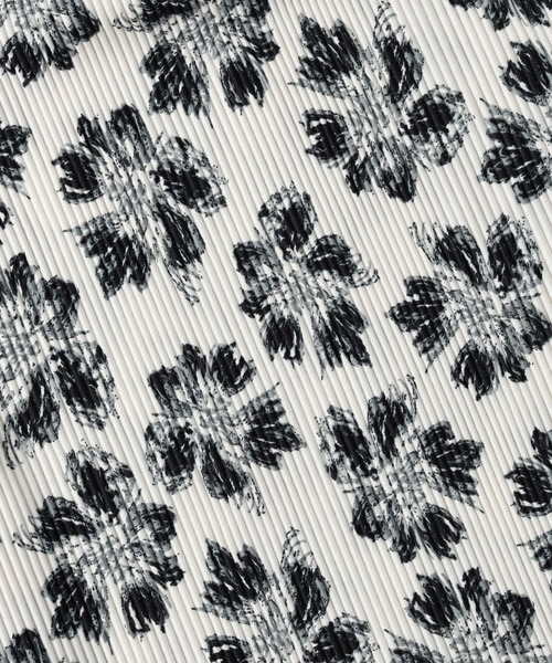 HONEYSUCKLE ROSE（ハニーサックルローズ）の「【接触冷感】【HONEYSUCKLE ROSE】サラサラ柄プリーツパンツ（その他パンツ・レディース・ブラック×ホワイト/ホワイト×カーキブラウン/チャコールグレー×ブラック/ベージュ・M-L）」の20枚目の写真