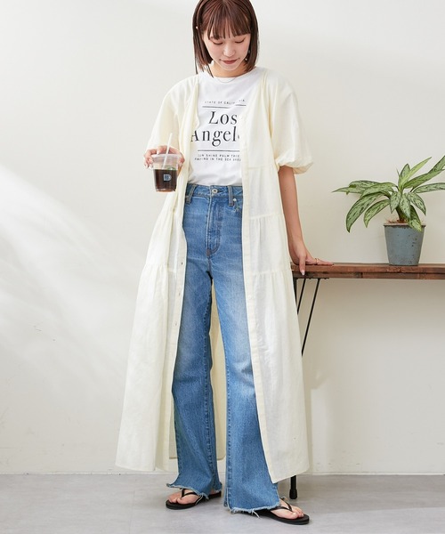 チャオパニックティピー　麻混3wayティアードワンピース CIAOPANIC TYPY（チャオパニックティピー）の「麻混3WAY