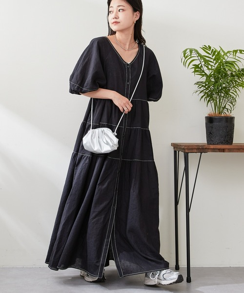公式の店舗 CIAOPANIC TYPY（チャオパニックティピー）の「麻混3WAY ワンピース
