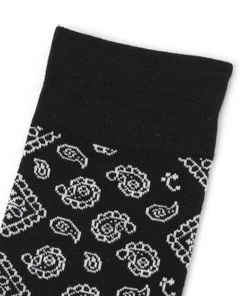 LAKOLE(ラコレ)の「TCペイズリーソックス / 266934(ソックス/靴下・メンズ・ホワイト/ベージュ/ネイビー/ブラック/ダークオリーブ・FREE)」の11枚目の写真