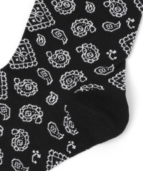 LAKOLE(ラコレ)の「TCペイズリーソックス / 266934(ソックス/靴下・メンズ・ホワイト/ベージュ/ネイビー/ブラック/ダークオリーブ・FREE)」の10枚目の写真