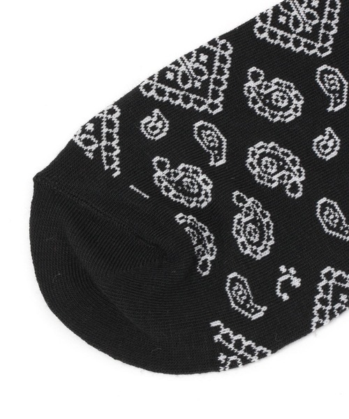 LAKOLE(ラコレ)の「TCペイズリーソックス / 266934(ソックス/靴下・メンズ・ホワイト/ベージュ/ネイビー/ブラック/ダークオリーブ・FREE)」の6枚目の写真