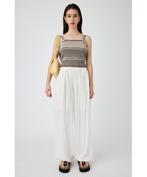 MOUSSY（マウジー）の「STRAP BUTTON BORDER タンクトップ（タンクトップ・レディース・オレンジ/アイボリー/グレー・FREE）」の5枚目の写真