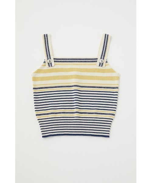 MOUSSY（マウジー）の「STRAP BUTTON BORDER タンクトップ（タンクトップ・レディース・オレンジ/アイボリー/グレー・FREE）」の17枚目の写真