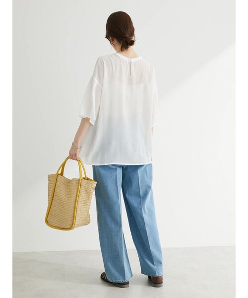 ELENCARE DUE（エレンカーレデュエ）の「・ELENCARE　DUE　ケミカルレースブラウス（シャツ/ブラウス・レディース・オフホワイト/ブルー/ブラック・FREE）」の7枚目の写真