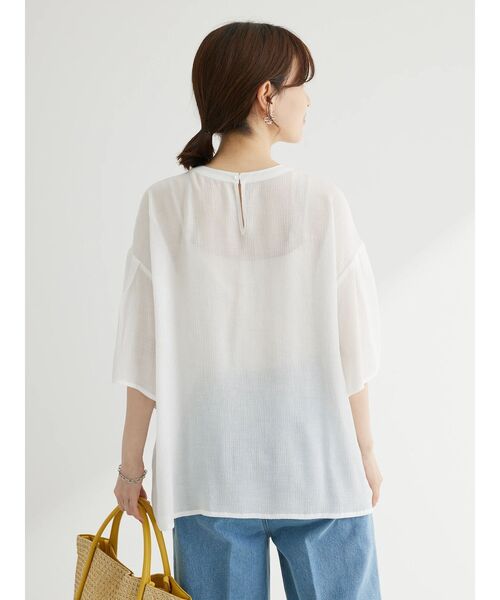 ELENCARE DUE（エレンカーレデュエ）の「・ELENCARE　DUE　ケミカルレースブラウス（シャツ/ブラウス・レディース・オフホワイト/ブルー/ブラック・FREE）」の10枚目の写真