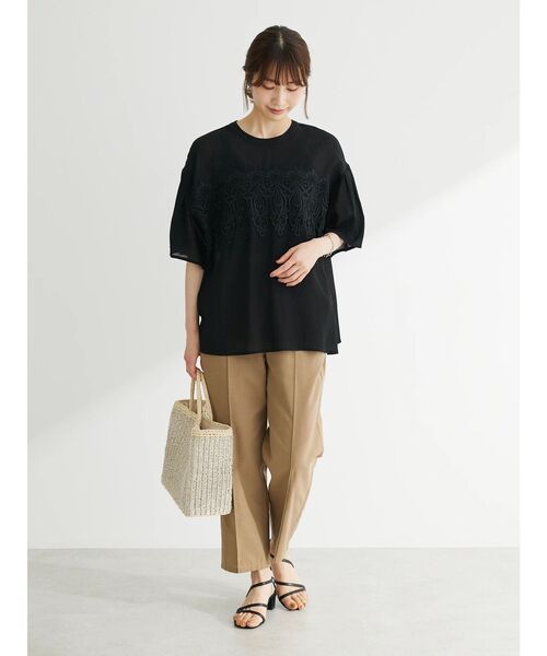 ELENCARE DUE（エレンカーレデュエ）の「・ELENCARE　DUE　ケミカルレースブラウス（シャツ/ブラウス・レディース・オフホワイト/ブルー/ブラック・FREE）」の13枚目の写真