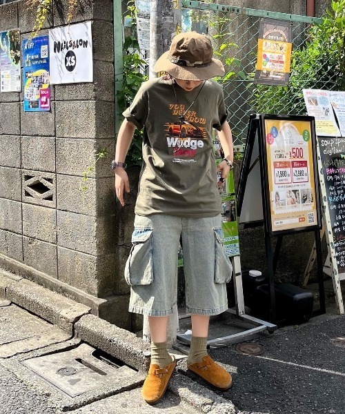 WudgeBoy（ワッジボーイ）の「WudgeBoy car pigment Tee（Tシャツ/カットソー・レディース・ブラック/カーキ・MEDIUM/LARGE）」の11枚目の写真