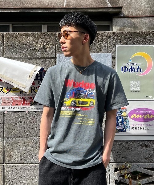 WudgeBoy（ワッジボーイ）の「WudgeBoy car pigment Tee（Tシャツ/カットソー・レディース・ブラック/カーキ・MEDIUM/LARGE）」の7枚目の写真