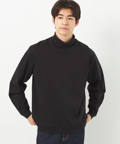 green label relaxing（グリーンレーベルリラクシング）の「L/A ポンチ タートルネック カットソー（Tシャツ/カットソー・メンズ・グレー/ブラック/ホワイト・S/M/L/XL）」の3枚目の写真