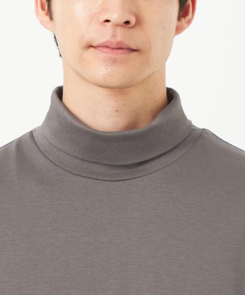 green label relaxing（グリーンレーベルリラクシング）の「L/A ポンチ タートルネック カットソー（Tシャツ/カットソー・メンズ・グレー/ブラック/ホワイト・S/M/L/XL）」の8枚目の写真