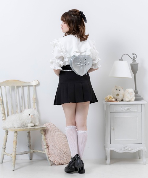 DearMyLoveRose(ディアマイラブローズ)の「ワイドプリーツミニスカート(スカート・レディース・ブラック/レッド/ブラウン・SMALL/MEDIUM/LARGE/X-LARGE/XX-LARGE)」の18枚目の写真