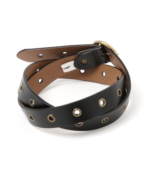 niko and...（ニコアンド）の「オリジナルハトメベルト（ベルト・レディース・ブラック/ブラウン・0）」の3枚目の写真