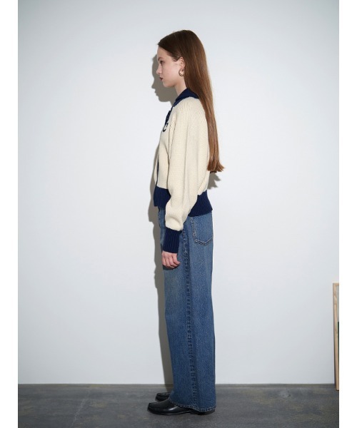 CHAROL（シャロル）の「ローウエストバギーデニムパンツ（デニムパンツ・レディース・グレー/インディゴブルー・S/M）」の4枚目の写真