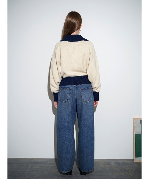 CHAROL（シャロル）の「ローウエストバギーデニムパンツ（デニムパンツ・レディース・グレー/インディゴブルー・S/M）」の5枚目の写真