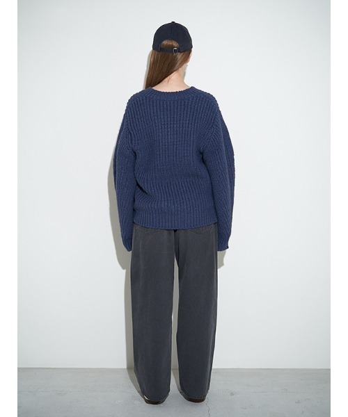 CHAROL（シャロル）の「ローウエストバギーデニムパンツ（デニムパンツ・レディース・グレー/インディゴブルー・S/M）」の10枚目の写真