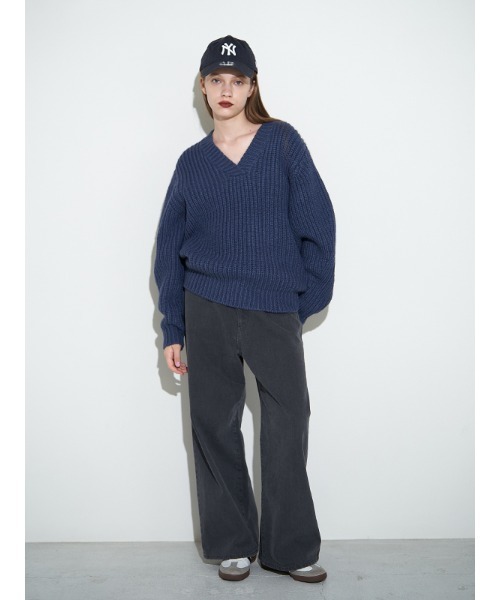 CHAROL（シャロル）の「ローウエストバギーデニムパンツ（デニムパンツ・レディース・グレー/インディゴブルー・S/M）」の8枚目の写真