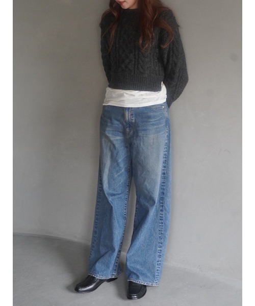 CHAROL（シャロル）の「ローウエストバギーデニムパンツ（デニムパンツ・レディース・グレー/インディゴブルー・S/M）」の13枚目の写真