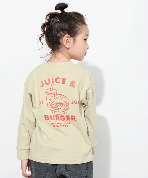 DRC branshes（ディーアールシーブランシェス）の「【WEB限定/DRC】綿100％bコレグラフィック長袖Tシャツ ロンT（Tシャツ/カットソー・キッズ・キナリ/その他7/その他4/その他2/その他5/その他9/ブルー/その他6/ホワイト/ブラック/ライトグレー/その他8/チャコールグレー/その他3/その他1/オフホワイト・100/120/130/140/150/160/110）」の7枚目の写真