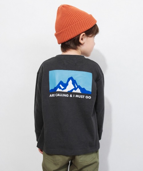 DRC branshes（ディーアールシーブランシェス）の「【WEB限定/DRC】綿100％bコレグラフィック長袖Tシャツ ロンT（Tシャツ/カットソー・キッズ・キナリ/その他7/その他4/その他2/その他5/その他9/ブルー/その他6/ホワイト/ブラック/ライトグレー/その他8/チャコールグレー/その他3/その他1/オフホワイト・100/120/130/140/150/160/110）」の6枚目の写真