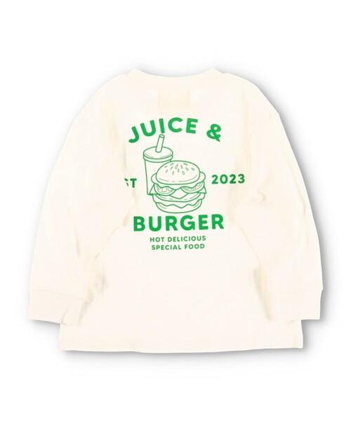 DRC branshes（ディーアールシーブランシェス）の「【WEB限定/DRC】綿100％bコレグラフィック長袖Tシャツ ロンT（Tシャツ/カットソー・キッズ・キナリ/その他7/その他4/その他2/その他5/その他9/ブルー/その他6/ホワイト/ブラック/ライトグレー/その他8/チャコールグレー/その他3/その他1/オフホワイト・100/120/130/140/150/160/110）」の4枚目の写真