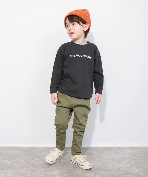 DRC branshes（ディーアールシーブランシェス）の「【WEB限定/DRC】綿100％bコレグラフィック長袖Tシャツ ロンT（Tシャツ/カットソー・キッズ・キナリ/その他7/その他4/その他2/その他5/その他9/ブルー/その他6/ホワイト/ブラック/ライトグレー/その他8/チャコールグレー/その他3/その他1/オフホワイト・100/120/130/140/150/160/110）」の20枚目の写真