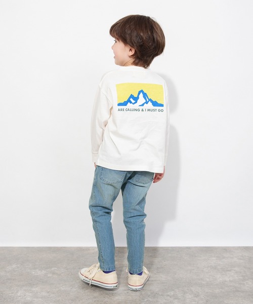 DRC branshes（ディーアールシーブランシェス）の「【WEB限定/DRC】綿100％bコレグラフィック長袖Tシャツ ロンT（Tシャツ/カットソー・キッズ・キナリ/その他7/その他4/その他2/その他5/その他9/ブルー/その他6/ホワイト/ブラック/ライトグレー/その他8/チャコールグレー/その他3/その他1/オフホワイト・100/120/130/140/150/160/110）」の17枚目の写真