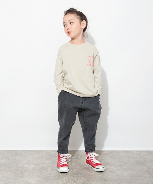 DRC branshes（ディーアールシーブランシェス）の「【WEB限定/DRC】綿100％bコレグラフィック長袖Tシャツ ロンT（Tシャツ/カットソー・キッズ・キナリ/その他7/その他4/その他2/その他5/その他9/ブルー/その他6/ホワイト/ブラック/ライトグレー/その他8/チャコールグレー/その他3/その他1/オフホワイト・100/120/130/140/150/160/110）」の22枚目の写真