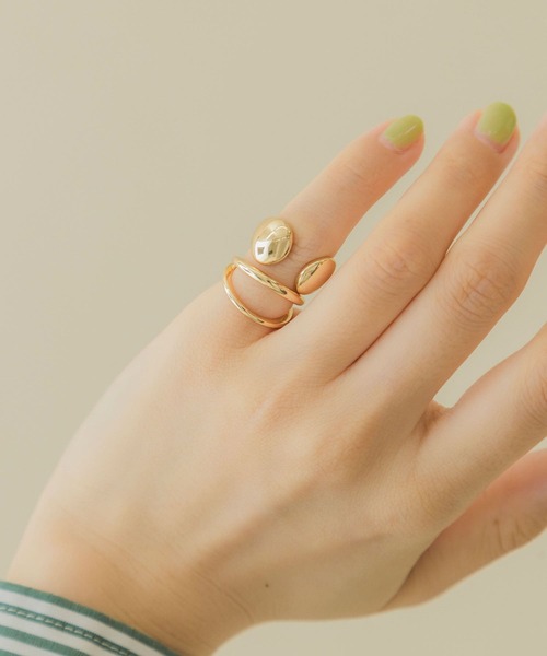 SMELLY（スメリー）の「2セットピンキーリング（リング・レディース・ゴールド・-）」の3枚目の写真