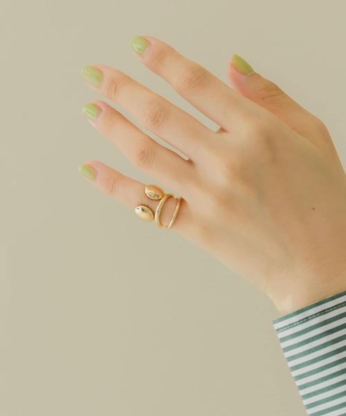 SMELLY（スメリー）の「2セットピンキーリング（リング・レディース・ゴールド・-）」の5枚目の写真