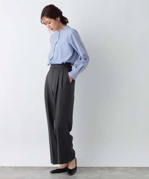 GLOBAL WORK(グローバルワーク)の「2WAYボウタイシャツ/MATINEE LINE/972871(シャツ/ブラウス・レディース・ラベンダー/サックスブルー/オフホワイト・LARGE/MEDIUM)」の19枚目の写真