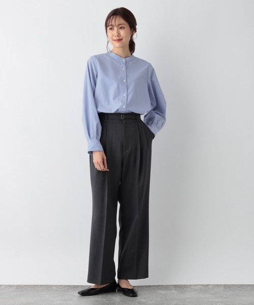 GLOBAL WORK(グローバルワーク)の「2WAYボウタイシャツ/MATINEE LINE/972871(シャツ/ブラウス・レディース・ラベンダー/サックスブルー/オフホワイト・LARGE/MEDIUM)」の20枚目の写真