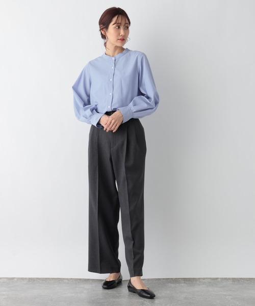 GLOBAL WORK(グローバルワーク)の「2WAYボウタイシャツ/MATINEE LINE/972871(シャツ/ブラウス・レディース・ラベンダー/サックスブルー/オフホワイト・LARGE/MEDIUM)」の21枚目の写真