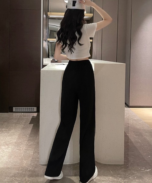 gossip！ロサンゼルス（ゴシップロサンゼルス）の「サイドライン スウェットパンツ（スウェットパンツ・レディース・グレー/ブラック/ブルー・FREE）」の11枚目の写真