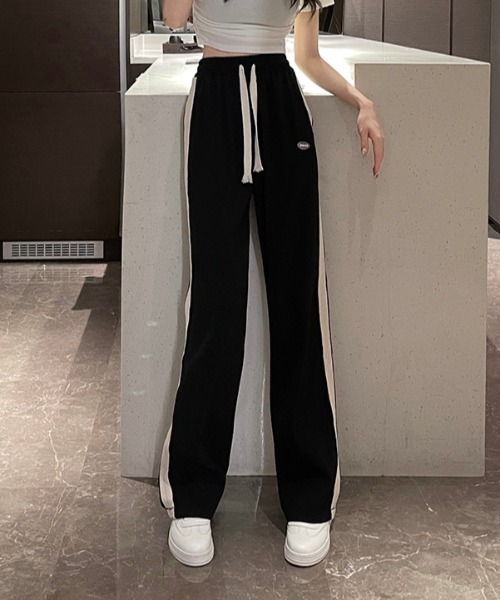 gossip！ロサンゼルス（ゴシップロサンゼルス）の「サイドライン スウェットパンツ（スウェットパンツ・レディース・グレー/ブラック/ブルー・FREE）」の16枚目の写真