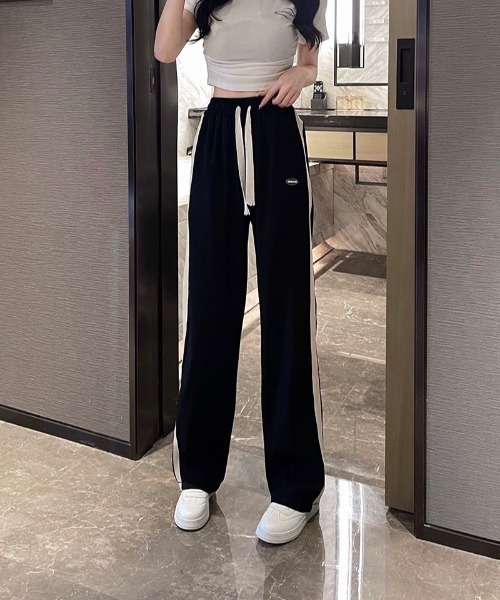 gossip！ロサンゼルス（ゴシップロサンゼルス）の「サイドライン スウェットパンツ（スウェットパンツ・レディース・グレー/ブラック/ブルー・FREE）」の15枚目の写真