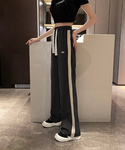 gossip！ロサンゼルス（ゴシップロサンゼルス）の「サイドライン スウェットパンツ（スウェットパンツ・レディース・グレー/ブラック/ブルー・FREE）」の14枚目の写真