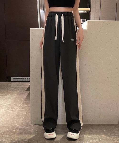 gossip！ロサンゼルス（ゴシップロサンゼルス）の「サイドライン スウェットパンツ（スウェットパンツ・レディース・グレー/ブラック/ブルー・FREE）」の12枚目の写真