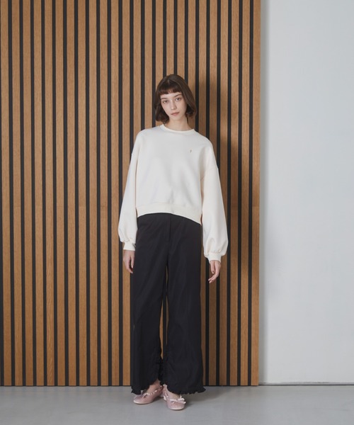 MIRO AMURETTE(ミロアミュレット)の「niwatori charm punch sweat/チャーム付きスウェット(スウェット・レディース・アイボリー/グレー・FREE)」の8枚目の写真