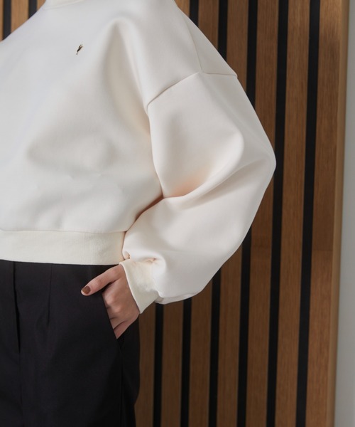 MIRO AMURETTE(ミロアミュレット)の「niwatori charm punch sweat/チャーム付きスウェット(スウェット・レディース・アイボリー/グレー・FREE)」の5枚目の写真