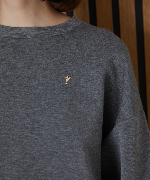 MIRO AMURETTE(ミロアミュレット)の「niwatori charm punch sweat/チャーム付きスウェット(スウェット・レディース・アイボリー/グレー・FREE)」の14枚目の写真