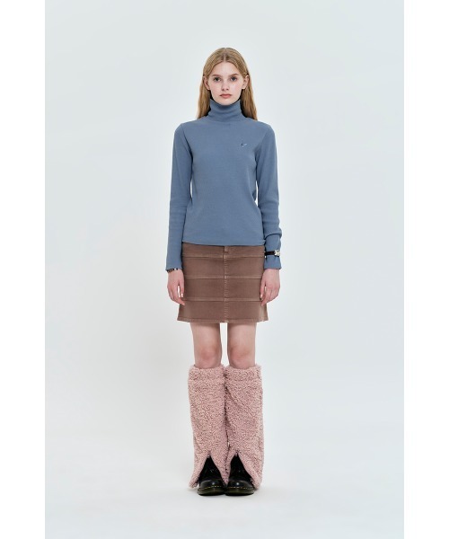 KIRSH(キルシー)の「KIRSH CHERRY BASIC TURTLE NECK T-SHIRT/キルシー チェリー タートルネックTシャツ【S】(Tシャツ/カットソー・レディース・ブルー/アイボリー/ブラック・ONE SIZE)」の4枚目の写真