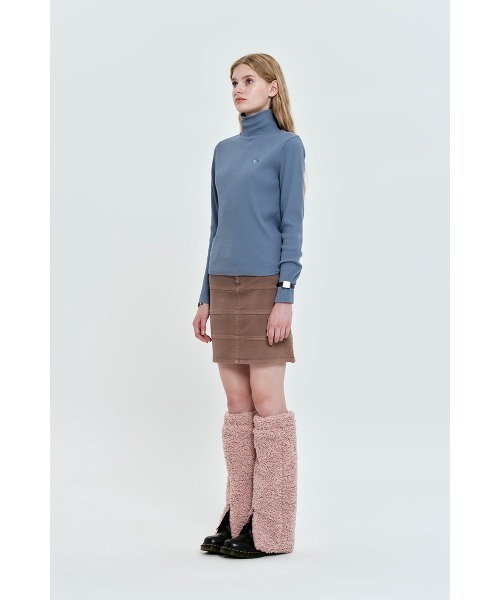 KIRSH(キルシー)の「KIRSH CHERRY BASIC TURTLE NECK T-SHIRT/キルシー チェリー タートルネックTシャツ【S】(Tシャツ/カットソー・レディース・ブルー/アイボリー/ブラック・ONE SIZE)」の5枚目の写真