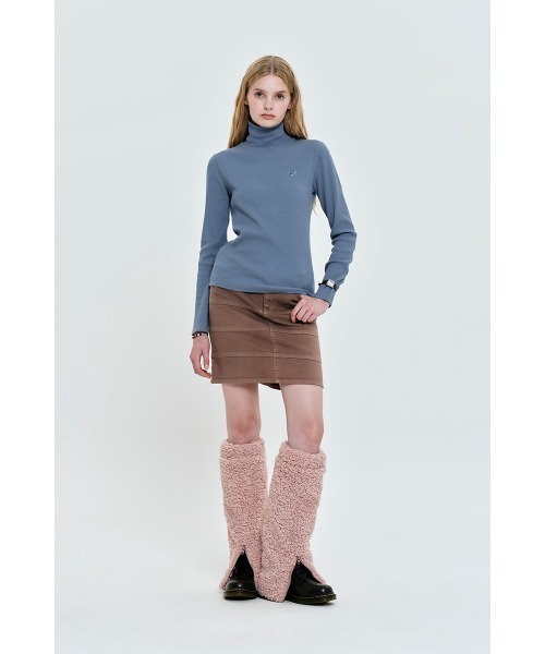 KIRSH(キルシー)の「KIRSH CHERRY BASIC TURTLE NECK T-SHIRT/キルシー チェリー タートルネックTシャツ【S】(Tシャツ/カットソー・レディース・ブルー/アイボリー/ブラック・ONE SIZE)」の7枚目の写真